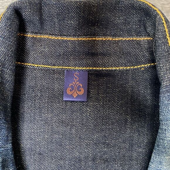 Dereon Blue Denim Vest with Zipper - Picture 4 of 10